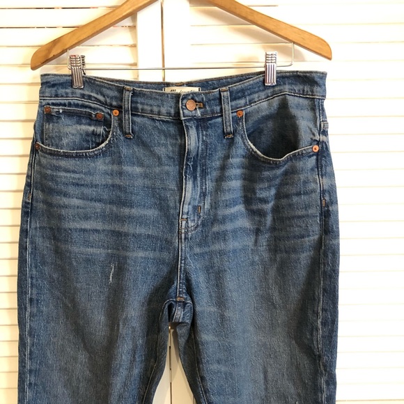 Madewell The High-Rise Slim Boyjean in Melbourne Wash - Picture 6 of 12
